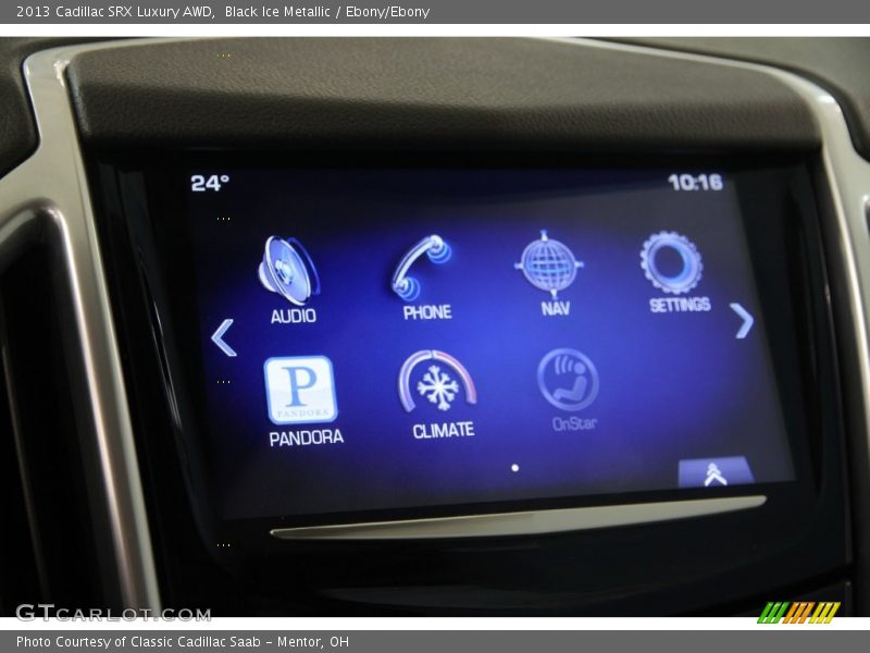 Black Ice Metallic / Ebony/Ebony 2013 Cadillac SRX Luxury AWD