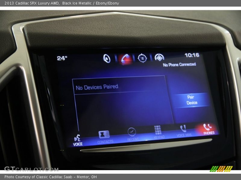 Black Ice Metallic / Ebony/Ebony 2013 Cadillac SRX Luxury AWD
