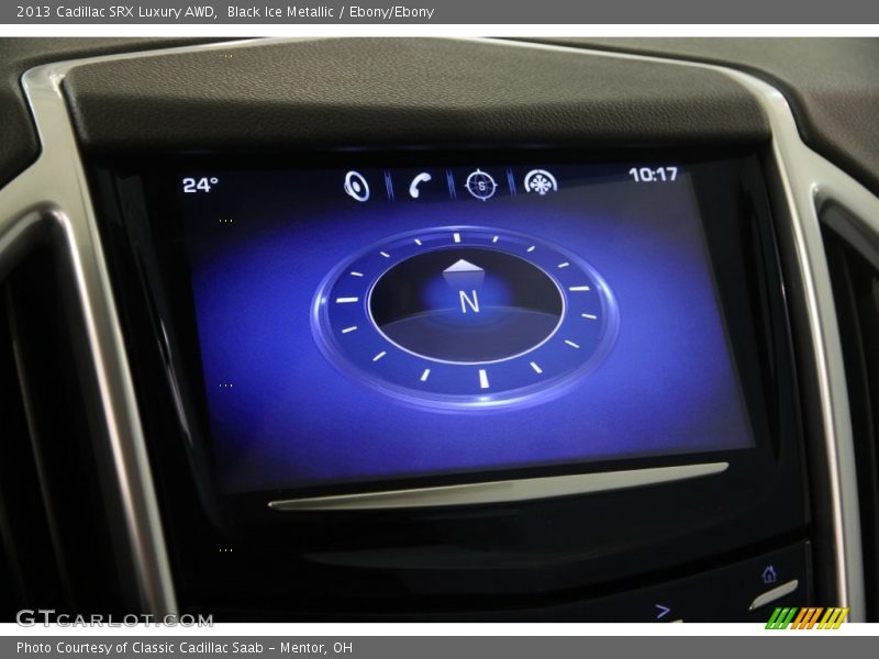 Black Ice Metallic / Ebony/Ebony 2013 Cadillac SRX Luxury AWD