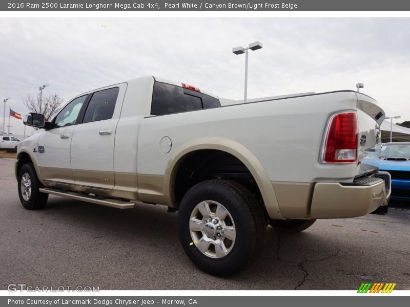  2016 2500 Laramie Longhorn Mega Cab 4x4 Pearl White