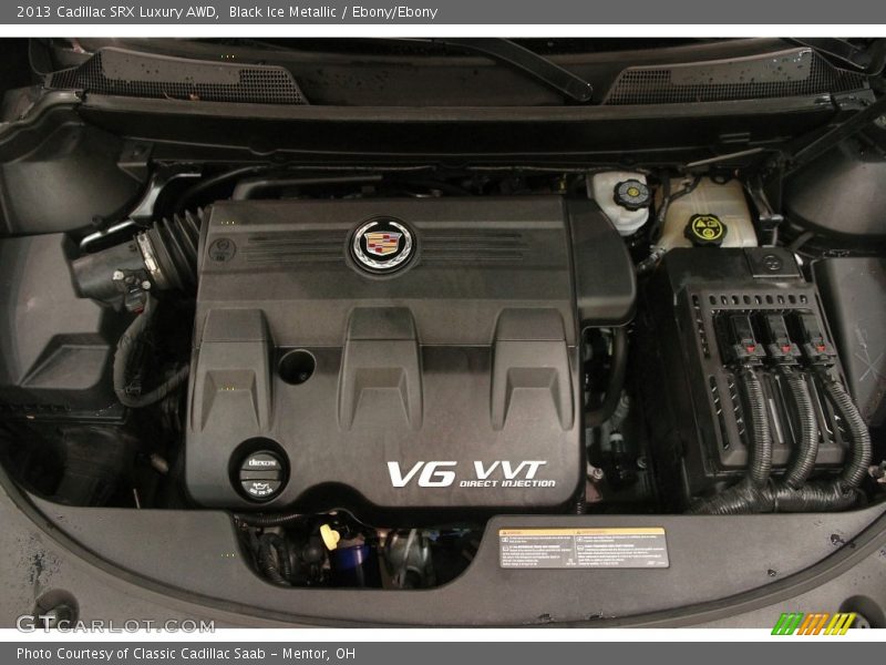 Black Ice Metallic / Ebony/Ebony 2013 Cadillac SRX Luxury AWD