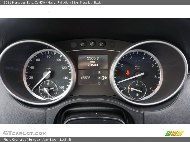 Palladium Silver Metallic / Black 2011 Mercedes-Benz GL 450 4Matic