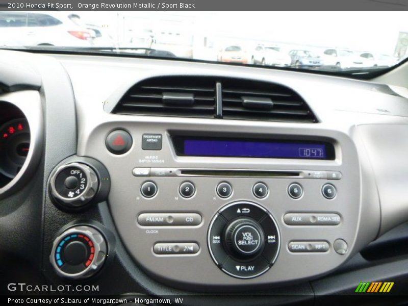 Controls of 2010 Fit Sport