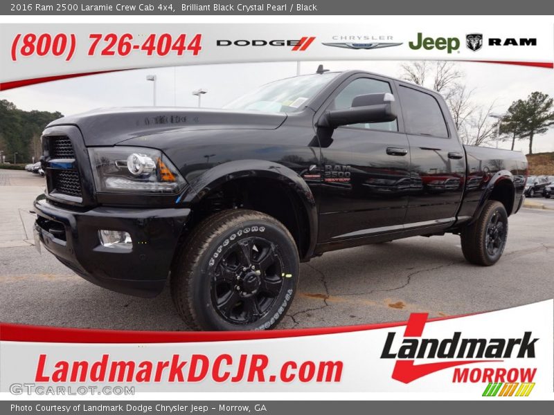 Brilliant Black Crystal Pearl / Black 2016 Ram 2500 Laramie Crew Cab 4x4