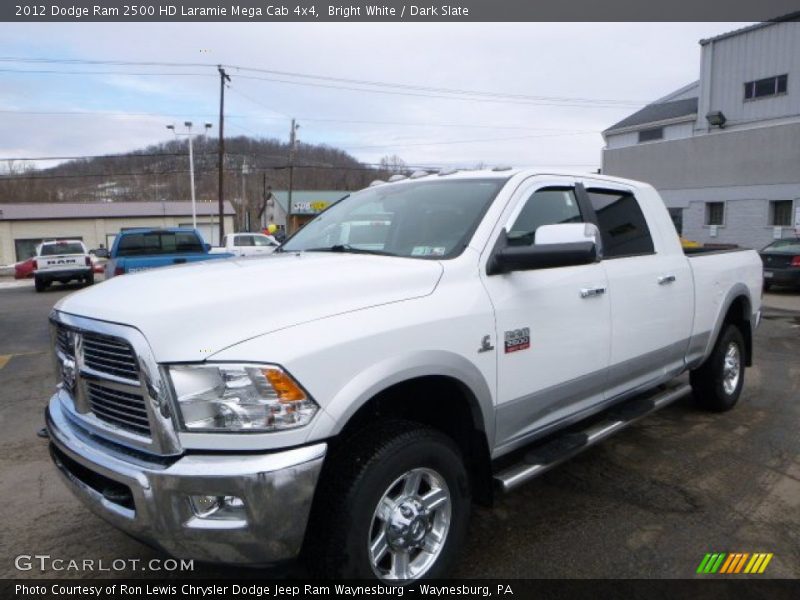 Bright White / Dark Slate 2012 Dodge Ram 2500 HD Laramie Mega Cab 4x4