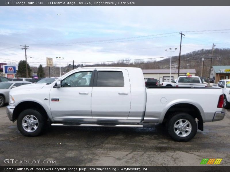 Bright White / Dark Slate 2012 Dodge Ram 2500 HD Laramie Mega Cab 4x4
