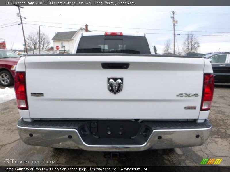 Bright White / Dark Slate 2012 Dodge Ram 2500 HD Laramie Mega Cab 4x4