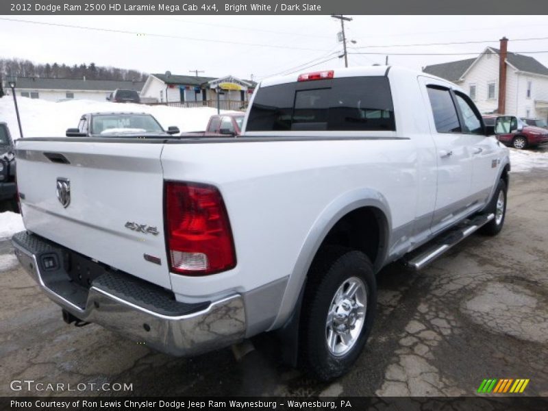 Bright White / Dark Slate 2012 Dodge Ram 2500 HD Laramie Mega Cab 4x4