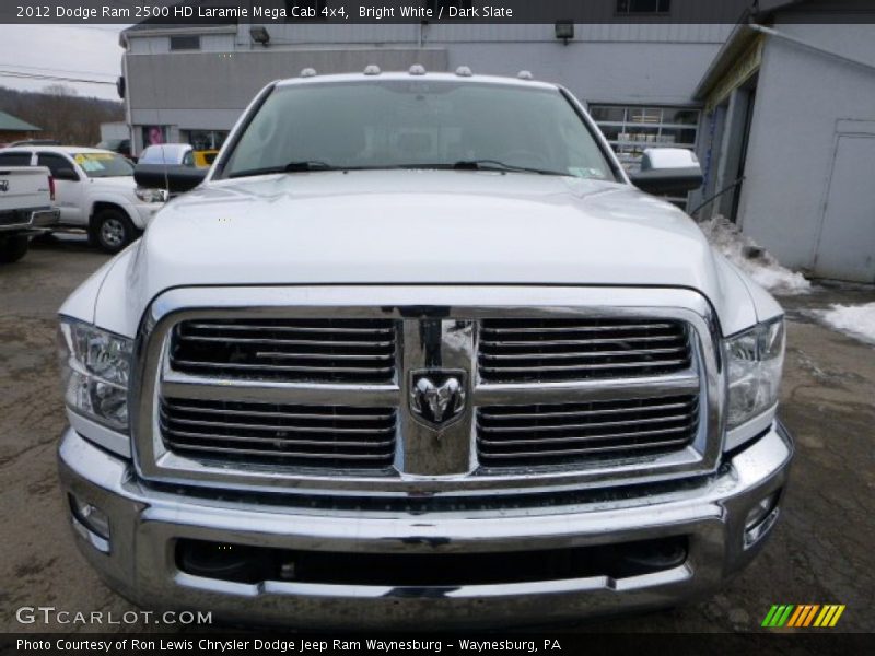 Bright White / Dark Slate 2012 Dodge Ram 2500 HD Laramie Mega Cab 4x4