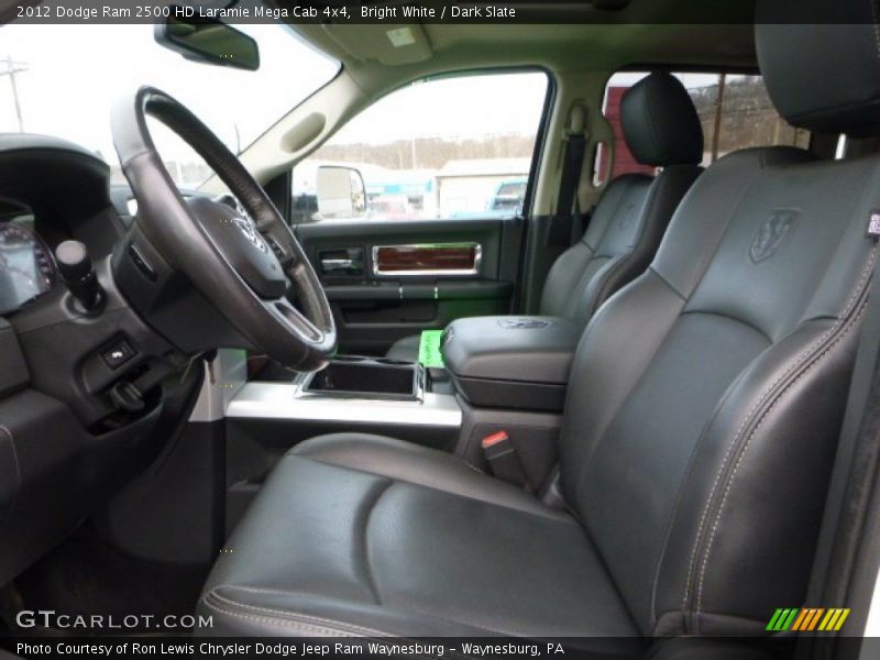 Bright White / Dark Slate 2012 Dodge Ram 2500 HD Laramie Mega Cab 4x4