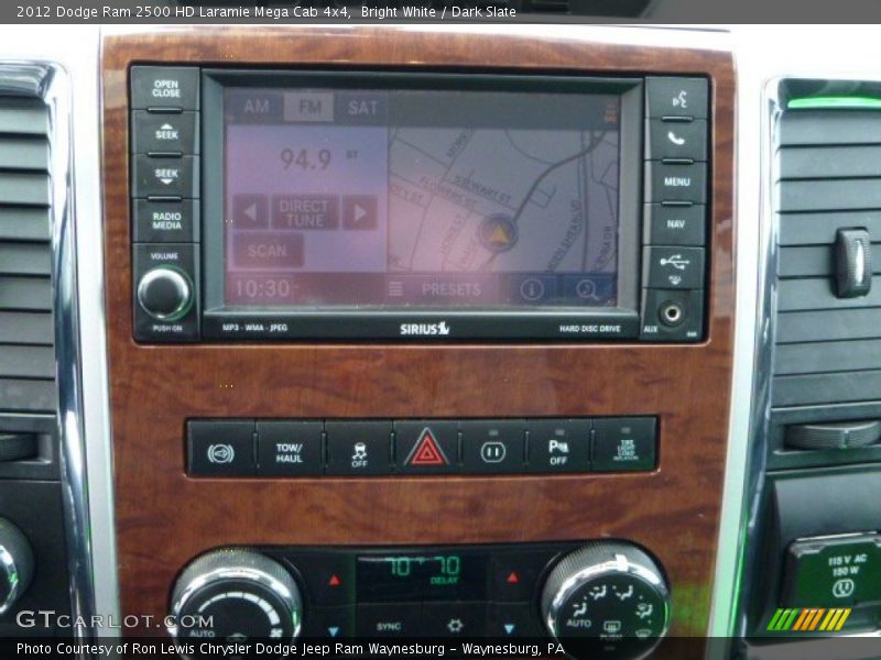 Bright White / Dark Slate 2012 Dodge Ram 2500 HD Laramie Mega Cab 4x4