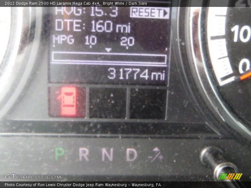 Bright White / Dark Slate 2012 Dodge Ram 2500 HD Laramie Mega Cab 4x4