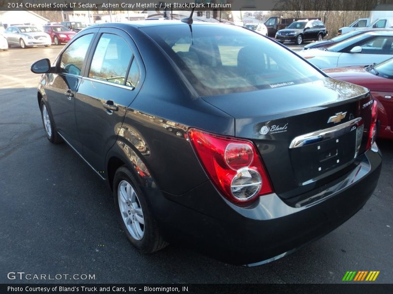 Ashen Gray Metallic / Jet Black/Dark Titanium 2014 Chevrolet Sonic LT Sedan