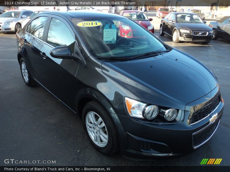 Ashen Gray Metallic / Jet Black/Dark Titanium 2014 Chevrolet Sonic LT Sedan