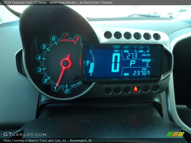 Ashen Gray Metallic / Jet Black/Dark Titanium 2014 Chevrolet Sonic LT Sedan