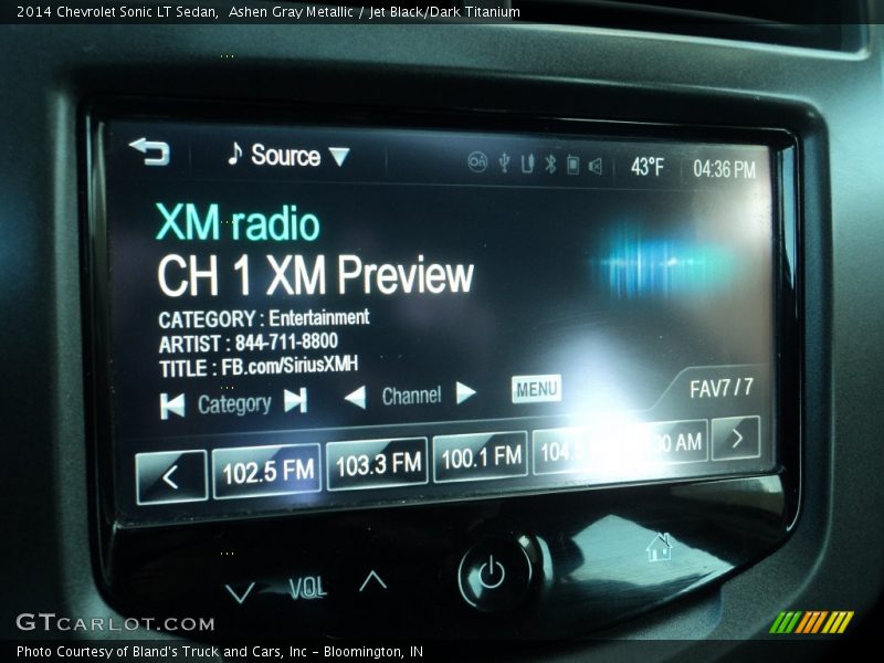 Ashen Gray Metallic / Jet Black/Dark Titanium 2014 Chevrolet Sonic LT Sedan