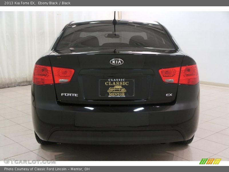 Ebony Black / Black 2013 Kia Forte EX