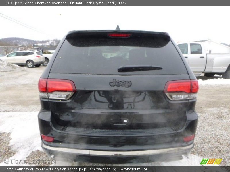 Brilliant Black Crystal Pearl / Black 2016 Jeep Grand Cherokee Overland