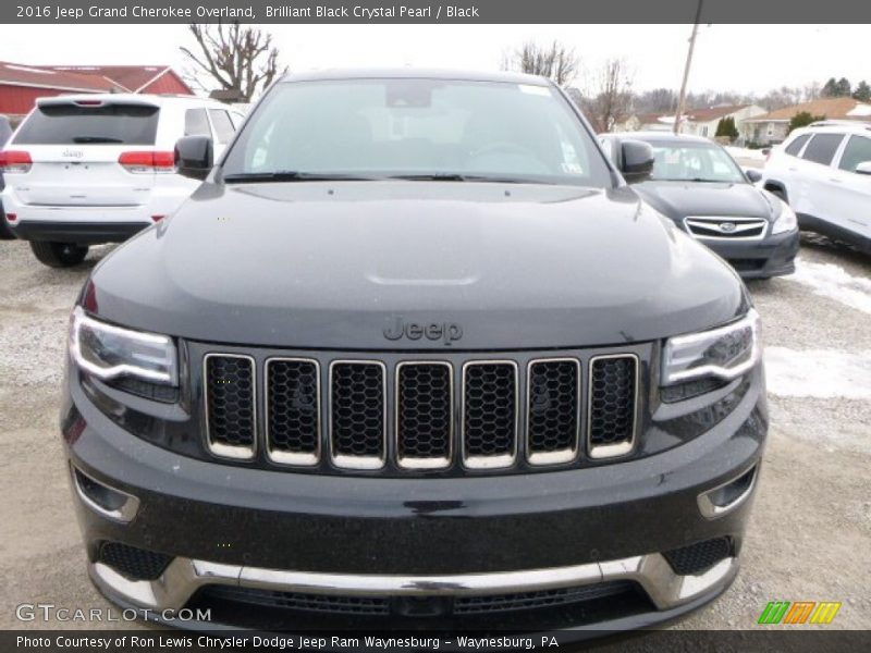  2016 Grand Cherokee Overland Brilliant Black Crystal Pearl