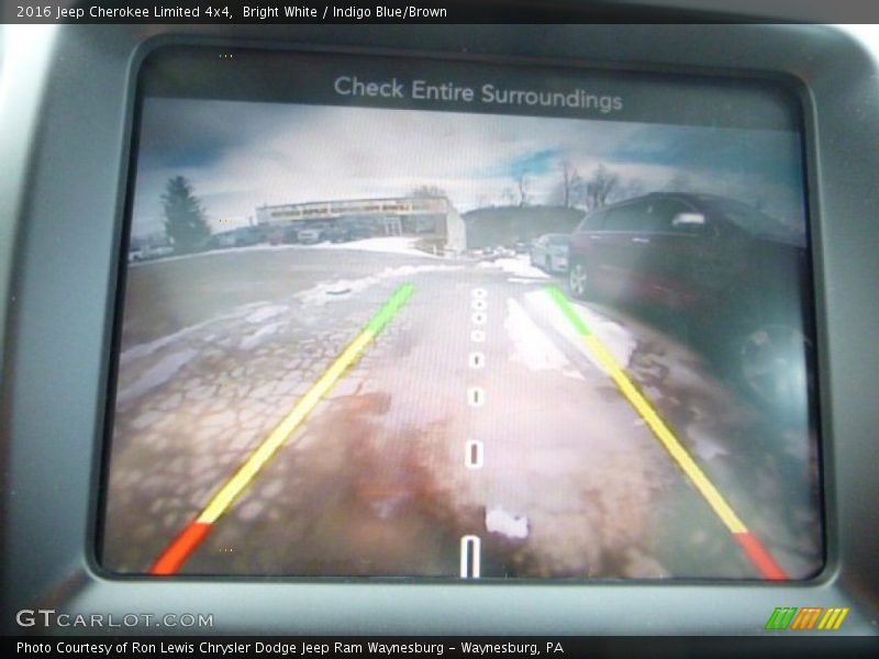 Bright White / Indigo Blue/Brown 2016 Jeep Cherokee Limited 4x4