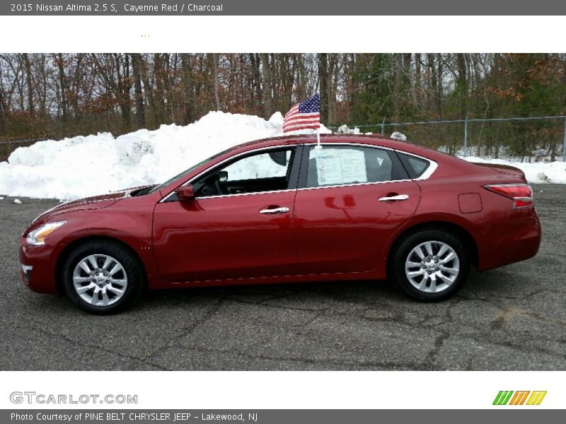 Cayenne Red / Charcoal 2015 Nissan Altima 2.5 S