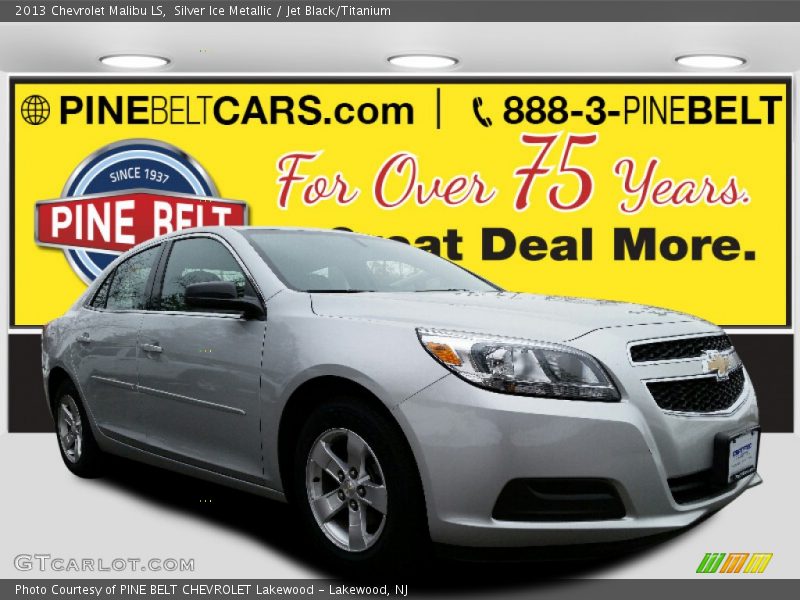 Silver Ice Metallic / Jet Black/Titanium 2013 Chevrolet Malibu LS