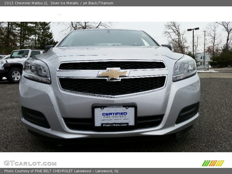 Silver Ice Metallic / Jet Black/Titanium 2013 Chevrolet Malibu LS