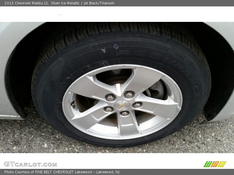Silver Ice Metallic / Jet Black/Titanium 2013 Chevrolet Malibu LS