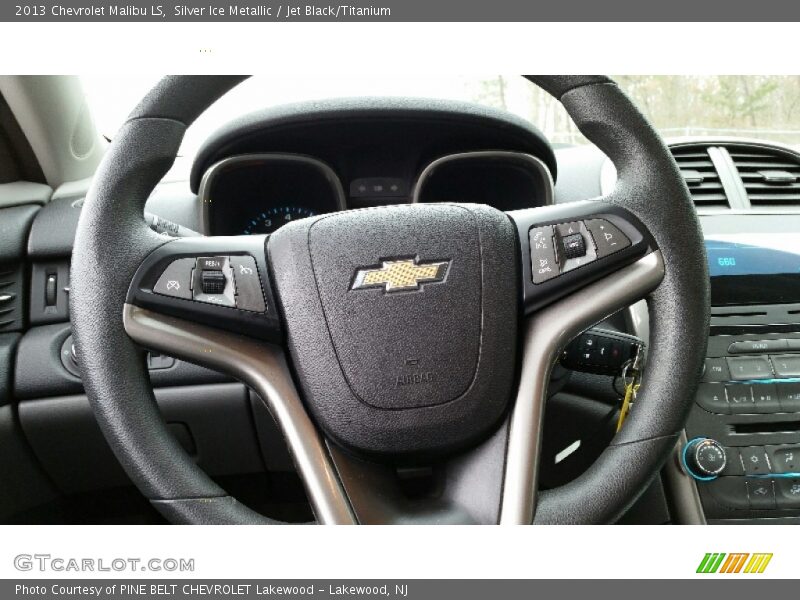Silver Ice Metallic / Jet Black/Titanium 2013 Chevrolet Malibu LS