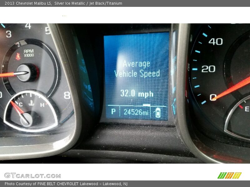 Silver Ice Metallic / Jet Black/Titanium 2013 Chevrolet Malibu LS