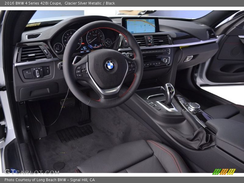 Glacier Silver Metallic / Black 2016 BMW 4 Series 428i Coupe