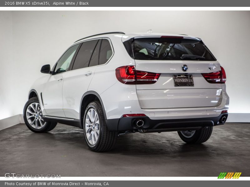 Alpine White / Black 2016 BMW X5 sDrive35i