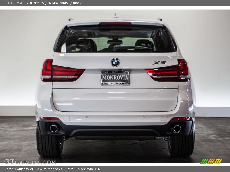 Alpine White / Black 2016 BMW X5 sDrive35i