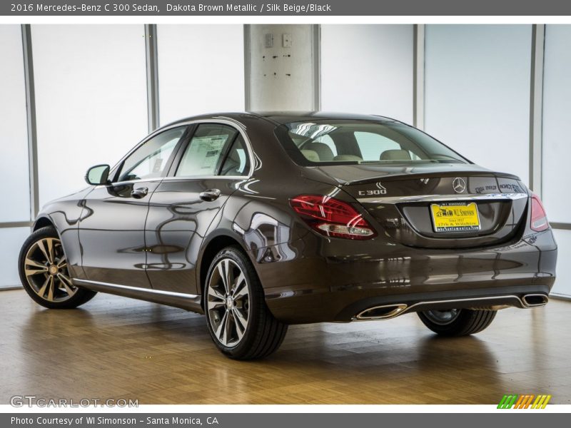 Dakota Brown Metallic / Silk Beige/Black 2016 Mercedes-Benz C 300 Sedan