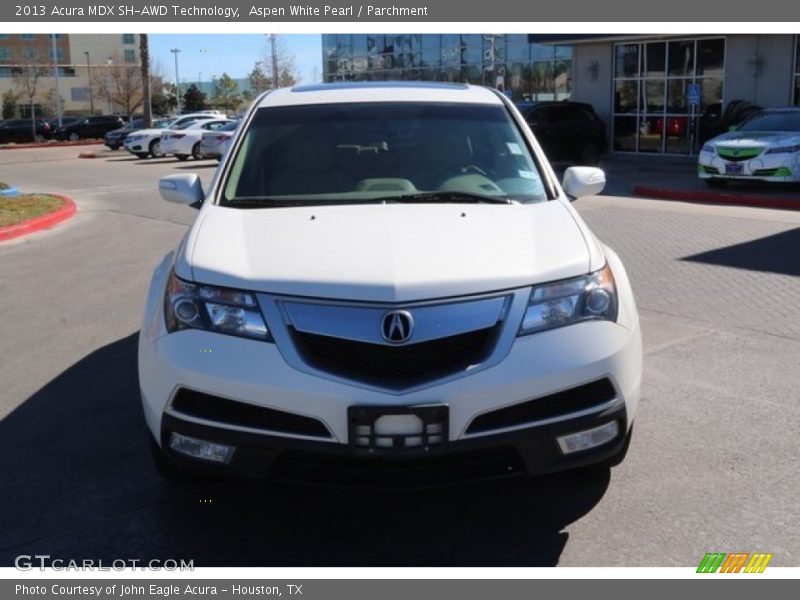 Aspen White Pearl / Parchment 2013 Acura MDX SH-AWD Technology