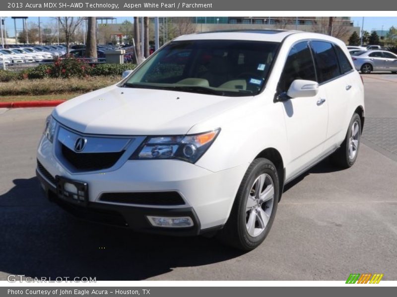Aspen White Pearl / Parchment 2013 Acura MDX SH-AWD Technology