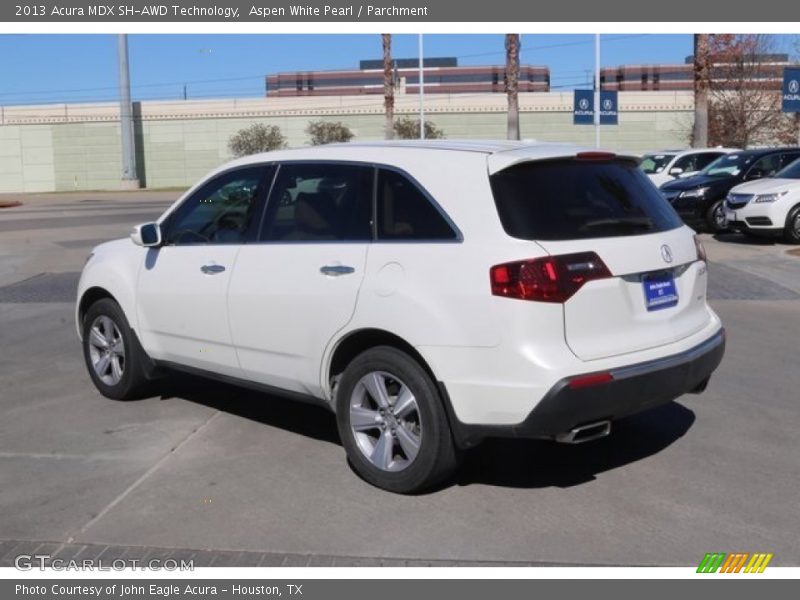 Aspen White Pearl / Parchment 2013 Acura MDX SH-AWD Technology