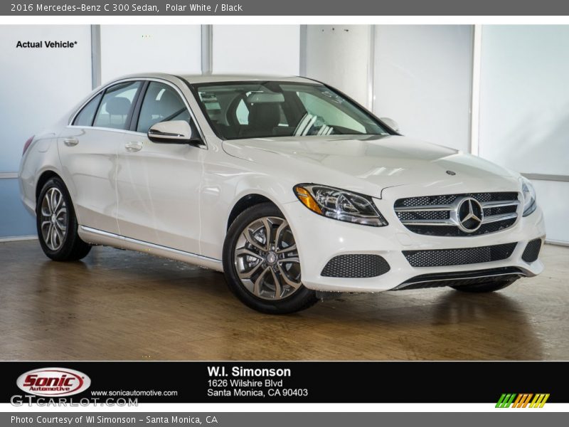 Polar White / Black 2016 Mercedes-Benz C 300 Sedan