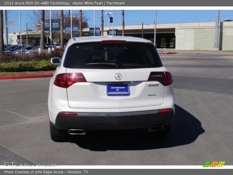 Aspen White Pearl / Parchment 2013 Acura MDX SH-AWD Technology