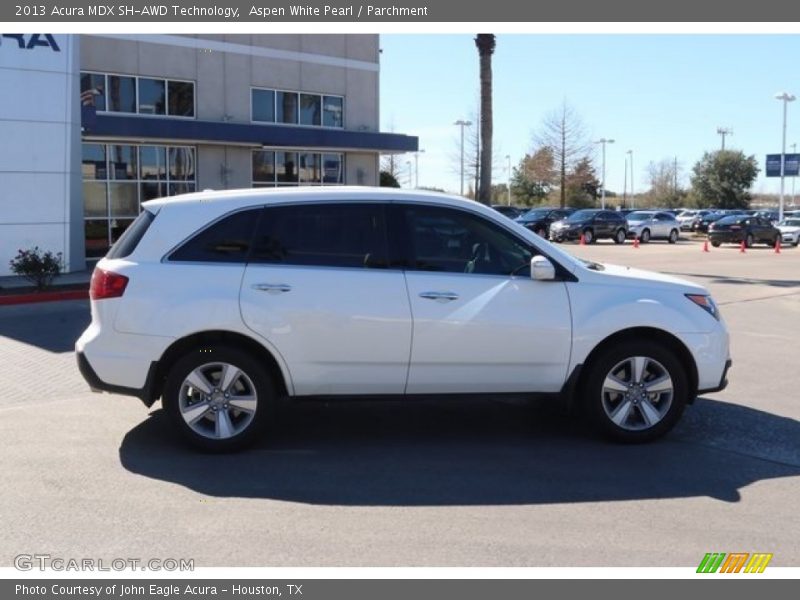 Aspen White Pearl / Parchment 2013 Acura MDX SH-AWD Technology