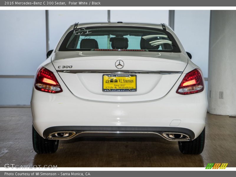 Polar White / Black 2016 Mercedes-Benz C 300 Sedan