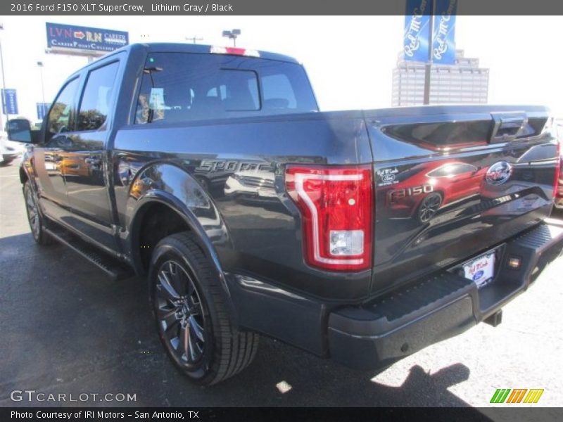 Lithium Gray / Black 2016 Ford F150 XLT SuperCrew