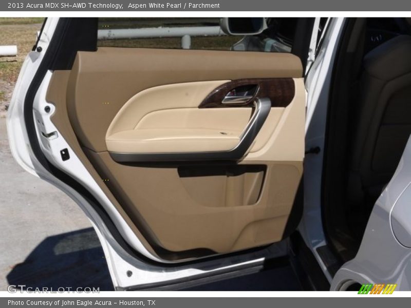 Aspen White Pearl / Parchment 2013 Acura MDX SH-AWD Technology