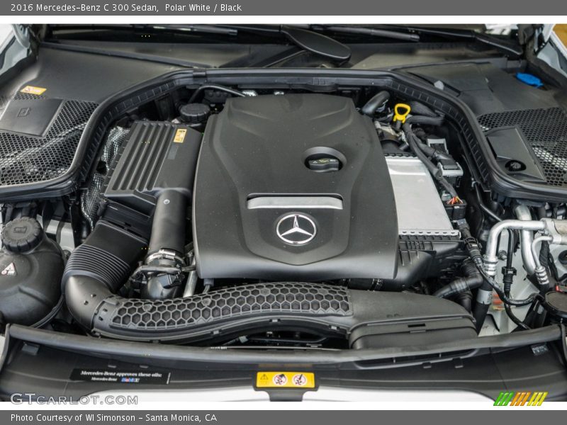 Polar White / Black 2016 Mercedes-Benz C 300 Sedan