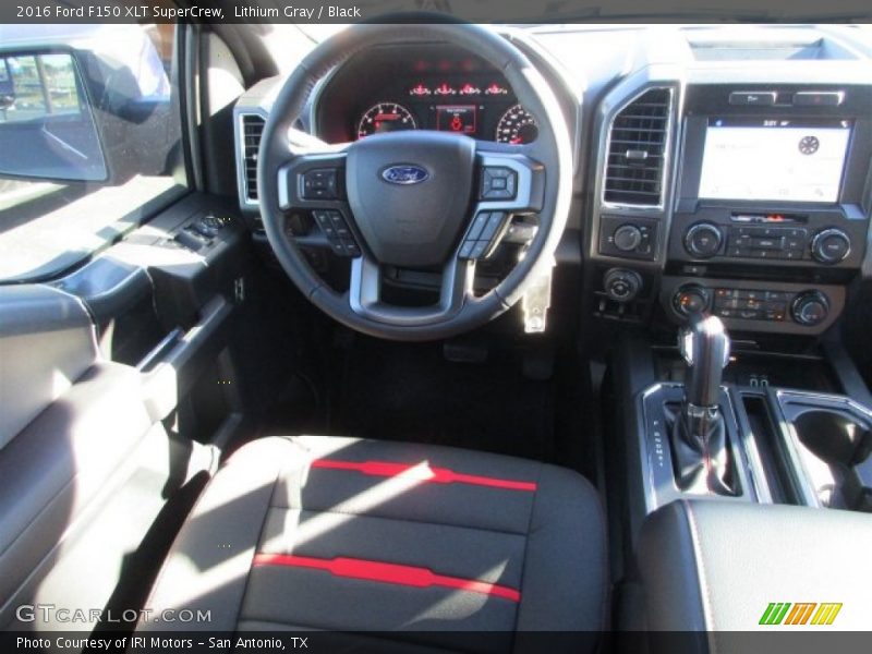 Lithium Gray / Black 2016 Ford F150 XLT SuperCrew