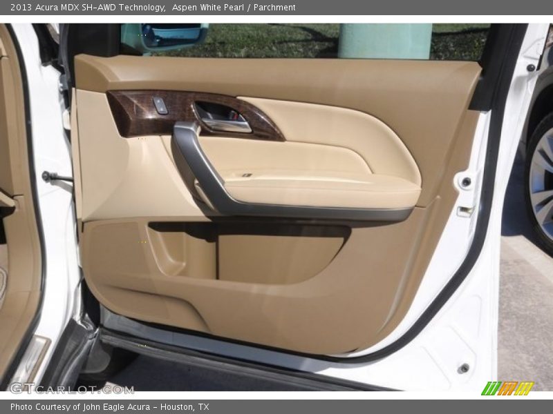 Aspen White Pearl / Parchment 2013 Acura MDX SH-AWD Technology