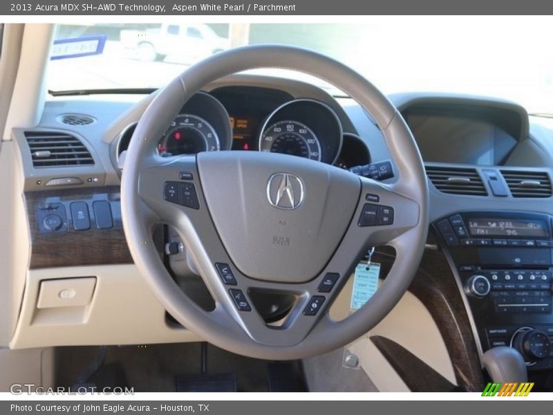 Aspen White Pearl / Parchment 2013 Acura MDX SH-AWD Technology
