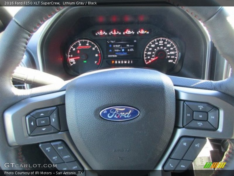 Lithium Gray / Black 2016 Ford F150 XLT SuperCrew