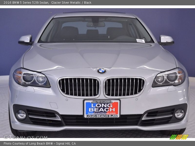 Glacier Silver Metallic / Black 2016 BMW 5 Series 528i Sedan