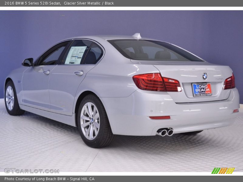 Glacier Silver Metallic / Black 2016 BMW 5 Series 528i Sedan